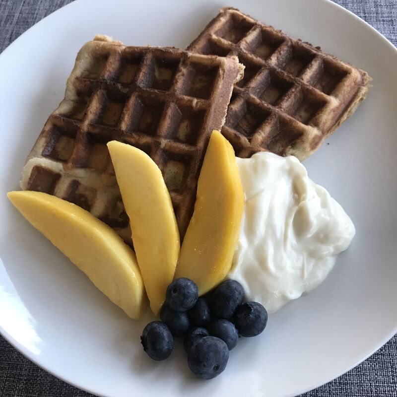 Grain-Free Almond Flour Waffles, 