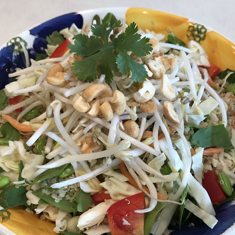 Rainbow Raw Pad Thai Salad, 