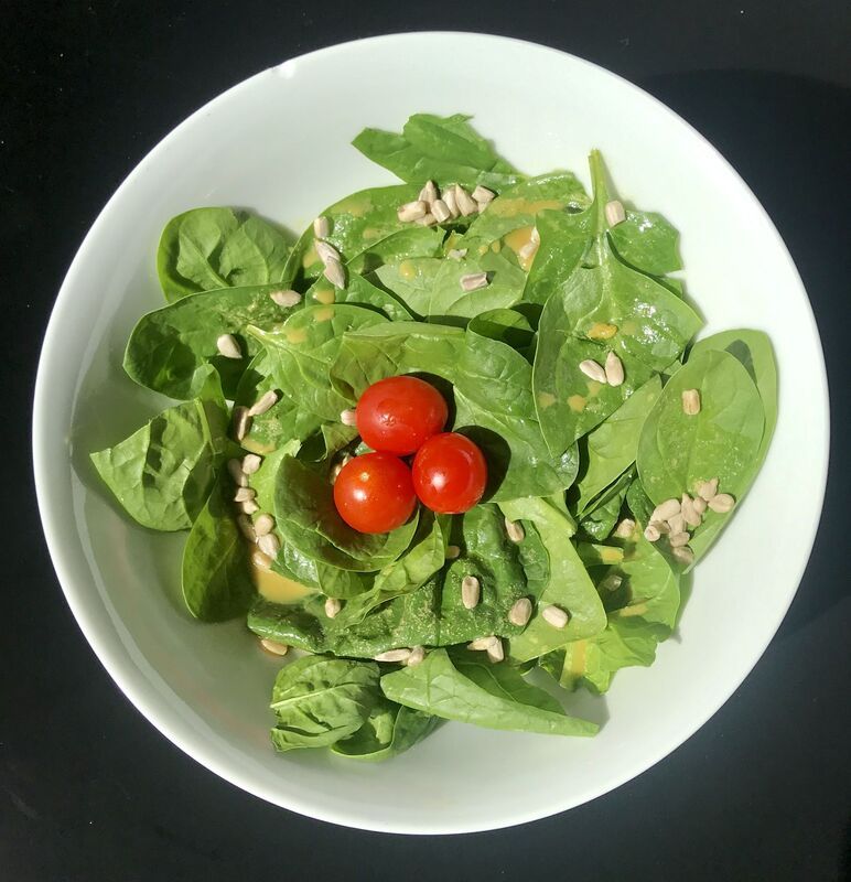 Sunflower Spinach Salad, 